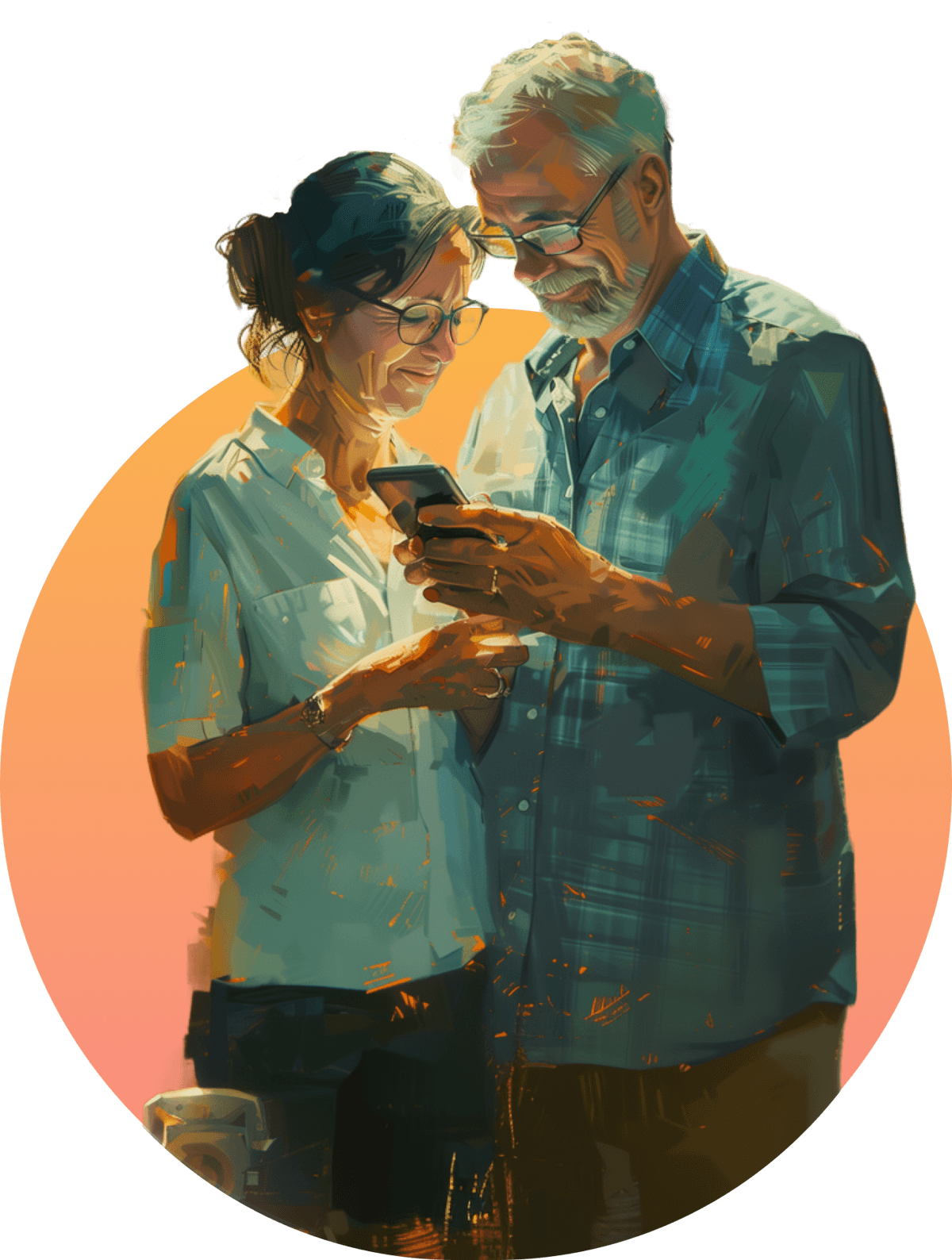 Family receiving care and support